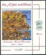 Monaco 1997 Arboretum / Trees / Plants / Nature / Waterfall / Conservation 1v (n40365)