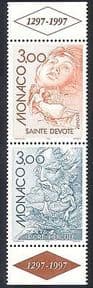 Monaco 1997 Europa  /  Tales  /  Myths  /  Legends  /  St Devote  /  Hercules 2v set pr (n40242)