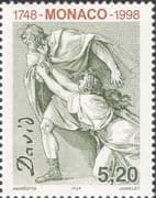 Monaco 1997 Louis David/ Artists/ Art/ Painters/ Painting/ History/ Heritage 1v (mc1139)