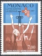 Monaco 1997 Red Cross/ Anti-Drugs Campaign/ Medical/ Welfare/ Health/ Syringe/ Girls 1v n42067