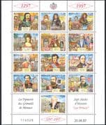Monaco 1997 Royalty/ Princes/ Horses/ Boats/ Racing Cars/ Transport 13v sht (n31927)