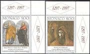 Monaco 1997 Rubens/ Venanzi/ Grimaldi/ saints/ Bible/ Art/ Paintings/ Artists 2v set (n42063)