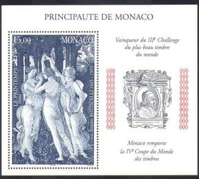 Monaco 1998 (1995)  Botticelli/ Art/ Paintings/ Artists/ People/ StampEx  1v m/s  (n38182)