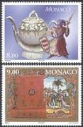 Monaco 1998 Fine Arts/ Porcelain/ Figurine/ Statuette/ Ceramics/ Books/ Literature 2v set (n42057)