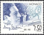 Monaco 1998 George Gershwin/ Composer/ Music/ Dance/ Trumpet/ Entertainment 1v (n40573)