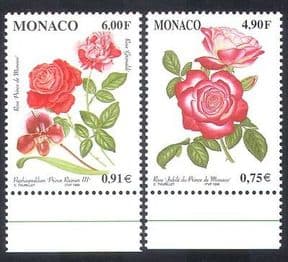 Monaco 1999 Flowers  /  Plants  /  Nature  /  Roses  /  Orchid 2v set (n38600)