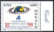 Monaco 1999 Music Competition/ 10th Piano Masters/ Keyboard/ Globe 1v (n41427)