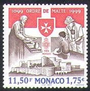 Monaco 1999 Order of Malta/ Castle /Maltese Cross/ Knights/ Health/ Welfare 1v n38444