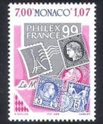 Monaco 1999 StampEx / Stamp-on-Stamp / Philately / Animation 1v (n38856)
