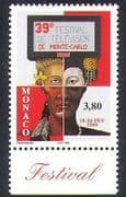 Monaco 1999 Television / Festival / Poster / Face / Art / Broadcasting 1v (n38316)