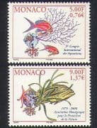 Monaco 2000 Aquaria / Nature Protection / Fish / Coral / Starfish / Conservation 2v n38395