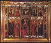 Monaco 2000 Cathedral / Altar Screen / Saints / Art / Painting / Carving 2v m / s (n38186)