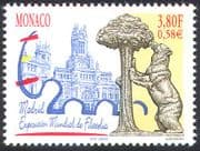 Monaco 2000 ESPANA/ Bear/ Cathedral/ StampEx/ Buildings/ Animals/ Statues 1v (n41486)