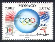 Monaco 2000 Olympic Games / Sports / Olympics / Flags / Mascot 1v (n38570)