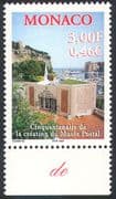 Monaco 2000 Postal Museum 50th Anniversary/ Building/ Architecture/ Harbour 1v (n41496)