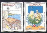 Monaco 2001 Europa / Water Resources / Buildings / Architecture 2v set (n38446)