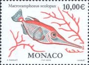 Monaco 2002 Common Snipefish/ Fish/ Marine/ Nature/ Conservation 1v (mc1070)