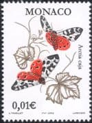 Monaco 2002 Garden Tiger Moth/ Moths/ Butterflies/ Insects/ Nature/ Environment 1v (mc1067)