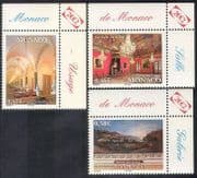 Monaco 2002 Royal Palace / Royalty / Art / Decorations / Building / Architecture 3v n39258