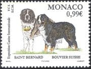 Monaco 2002 St Bernard/ Dog Show/ Dogs/ Animals/ Nature/ Pets 1v (n38311)