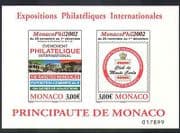 Monaco 2002 Stamp Exhibition / StampEx / Poster / Buildings impf m / s (n38185)