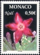 Monaco 2003 Christmas/ Greetings/ Flower/ Cactus/ Nature/ Cacti 1v (n18342)