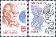 Monaco 2003 Fleming/ Penicillin/ DNA/ Helix/ Medical/ Health/ Medicine/ Science 2v set (n38375)