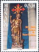 Monaco 2003 St George/ Saints/ Religion/ People/ Dragon/ Sculpture 1v (n41459)