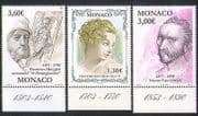 Monaco 2003 van Gogh / Boucher / Mazzola / Paintings / Art / Artists / People 3v set n38425