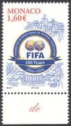 Monaco 2004 FIFA Centenary/ Football/ Sports/ Games/ Castle/ Buildings 1v (n41485)