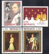 Monaco 2004 Napoleon / Military / People / Army / Coronation / Bees / Eagle 4v set (n38421)