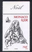 Monaco 2005 Christmas / Greetings / Virgin / Child / Nativity / Art / Animation 1v (n39116)