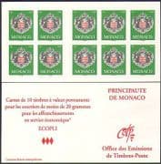 Monaco 2005 Coat-of-Arms / Art / Design / Heraldry / Royalty 10 x 1v s / a bklt (n36656)