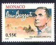 Monaco 2006 Buzzati / Writers / Books / Literature / Horse / Fortress / People 1v (n38691)