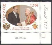 Monaco 2006 Pope Benedict / People / Religion / Royalty 1v (n38289)