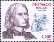 Monaco 2011 Franz Liszt/ Composers/ Piano/ People/ Music/ Musicians/ Musical Instruments 1v (n45762)