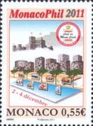 Monaco 2011 MonacoPhil/ Stamp Exhibition/ Castle/ Buildings/ StampEx 1v (mc1393)