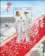 Monaco 2011 StampEx/ Prince Albert II/ Princess Charlene/ Royalty 1v m/s (mc1368)