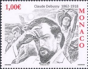 Monaco 2012 Debussy/ Composers/ Music/ Opera/ Singing/ Arts/ People 1v (mc1151)