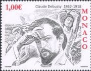 Monaco 2012 Debussy/ Composers/ Music/ Opera/ Singing/ Arts/ People 1v (mc1151)