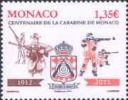 Monaco 2012 Rifle Shooting Club 100th/ Sports/ Guns/ Weapons 1v (mc1363)
