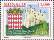 Monaco 2013 Grimaldi Fiefdoms/ Valentinois Castle/ Buildings/ Architecture/ History 1v (mc1145)