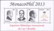 Monaco 2014 (2013) StampEx/ Prince Albert II/ Royal/ People/ Portraits 4v m/s (mc1081)