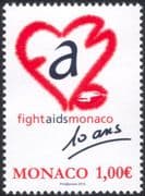 Monaco 2014 "Fight AIDS Monaco" Charity/ Medical/ Health/ Welfare/ Heart 1v (mc1050)
