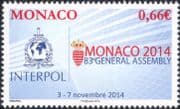 Monaco 2014 Interpol Conference/ 83rd General Assembly/ Police/ Law/ Order/ Policing/ Emblem 1v (mc1064)