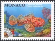 Monaco 2014 Pre-cancel/ Red Scorpion Fish/ Coral/ Marine/ Nature/ Wildlife/ Precanelled/ Pre-cancelled 1v (mc1019)