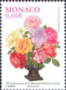 Monaco 2014 Roses/ Princess Grace Rose Garden/ Flowers/ Nature/ Royalty 1v (mc1406)