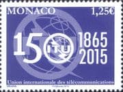 Monaco 2015 ITU-UIT 150th Anniversary/ Communications/ Telecomms/ Radio 1v (n44003)