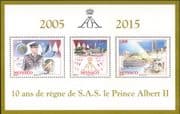 Monaco 2015 Prince Albert II/ Royalty/ People/ Whales/ Polar/ Nature 3v m/s (mc1079)
