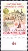 Monaco 2016 Coins/ Stamps/ Postcards/ Exhibition/ Buildings/ Money/ StampEx 1v (mc1092)